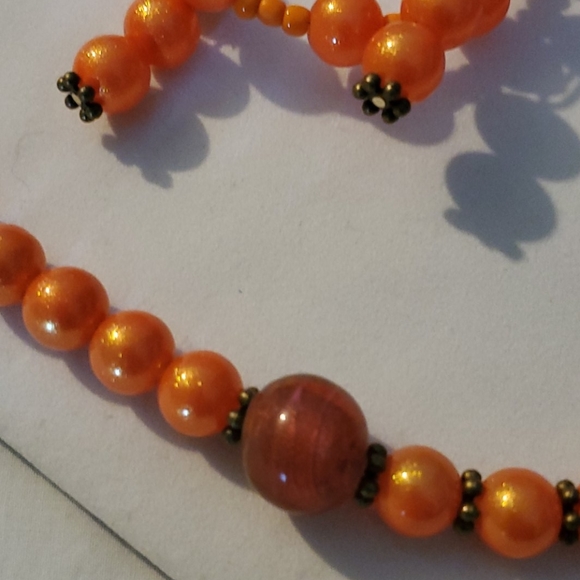 Orange Big Beads - Picture 3 of 3
